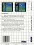 Sega  Master System  -  Great Golf (Back)